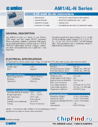 Datasheet AM1L-0309S-N manufacturer Aimtec